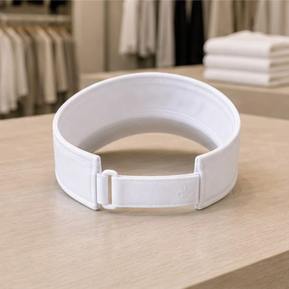 ALO Yoga White Golf Open Top Visor Hat Sporty